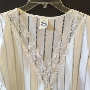 VINTAGE PRIVATE MOMENTS NIGHT GOWN WHITE SZ MEDIUM